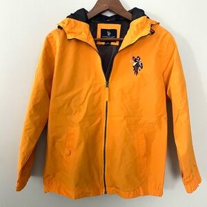 U.S. POLO ASSN. Mustard Yellow Windbreaker Jacket Children’s size XL Boy Girl